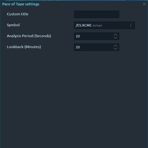 Pace of Tape Indicator